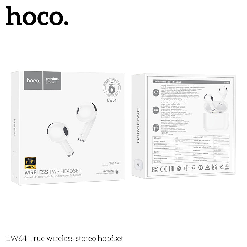 HOCO EW64 WIRELESS TWS HEADSET HOCO EW64 WIRELESS TWS HEADSET